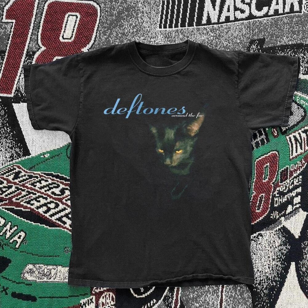 Deftones Around The Fur Cat  Cotton T-Shirt